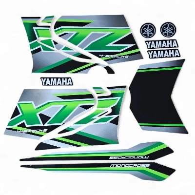 Xtz 125 Calcomanias 2018 verde con gris