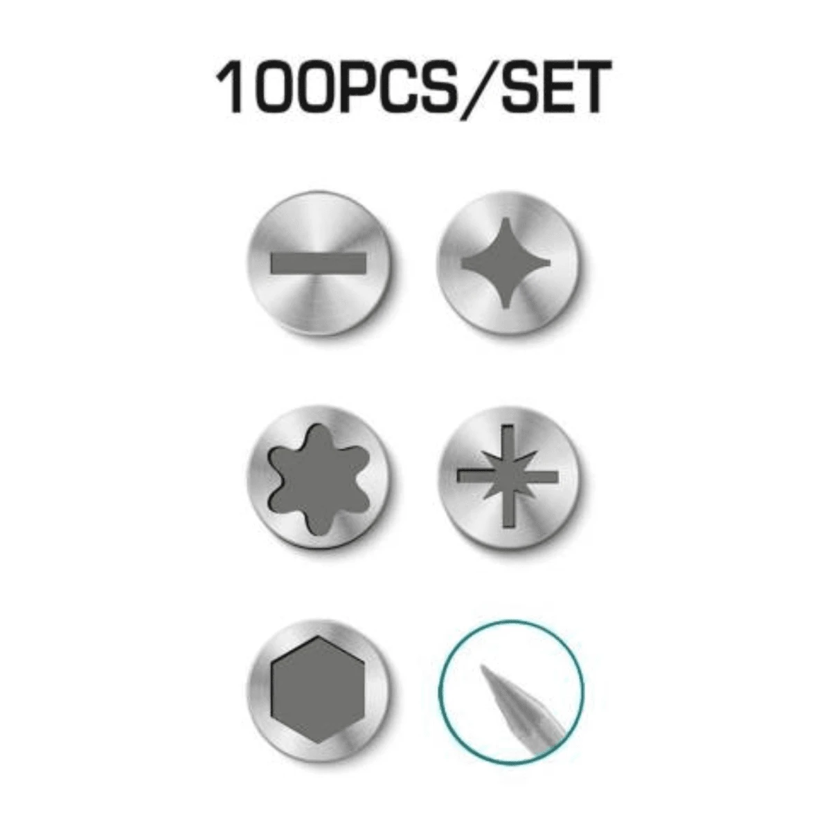 Set destornilladores 100 pzs total 5
