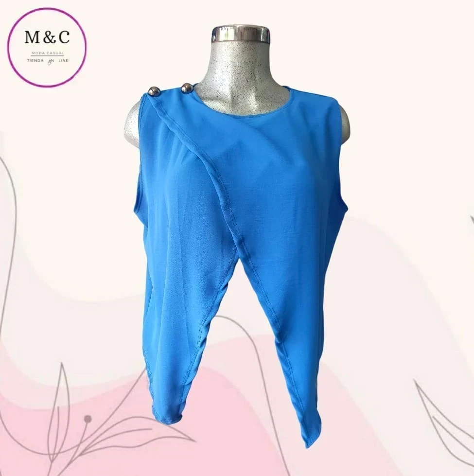 Blusa casual sin manga 2