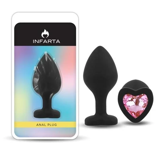 Anal Plug Love Silicone Medium - Pink Diamond 