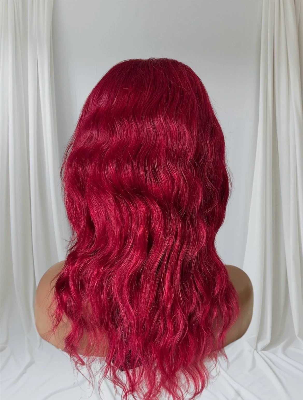 Peluca cabello humano ondulado, 18 pulgadas, frontal lace 13x4  4