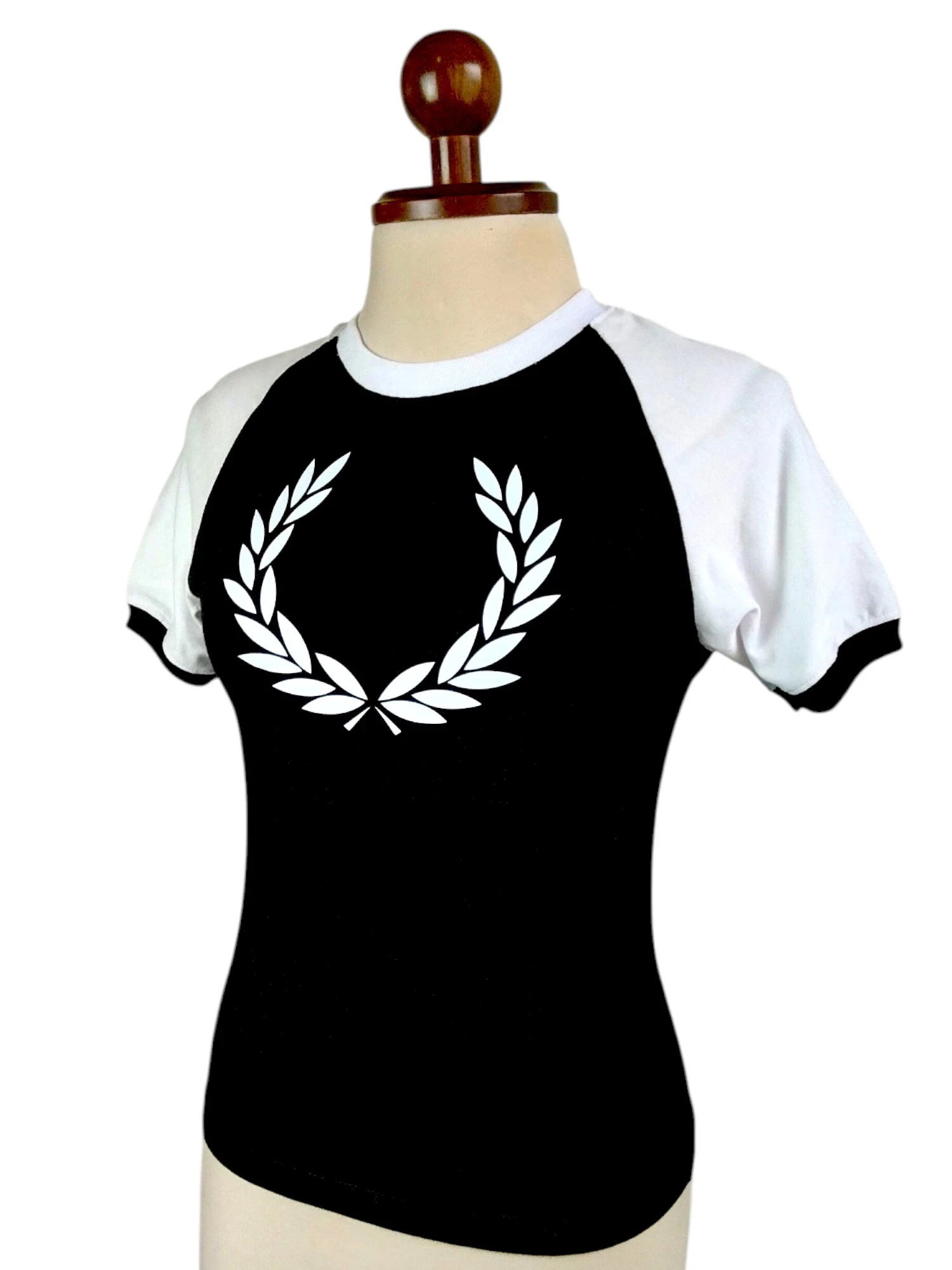 Camiseta blanco con negro talla S 