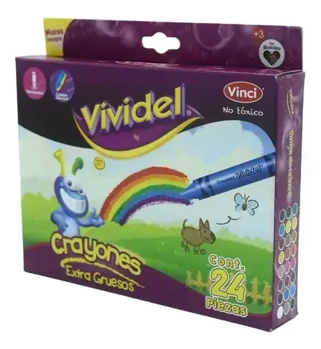 Crayolas vividel con 24 colores jumbo  4
