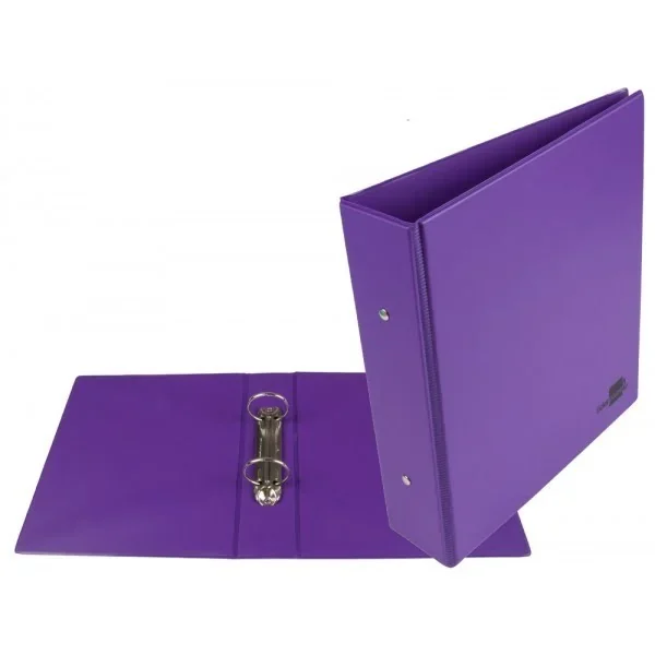 Carpeta doble anillo morado 2