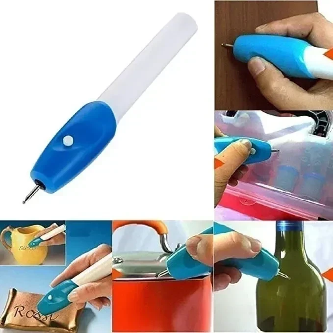 Lápiz Grabador Tallador Para Metal Plástico Vidrio Madera Cuero 3