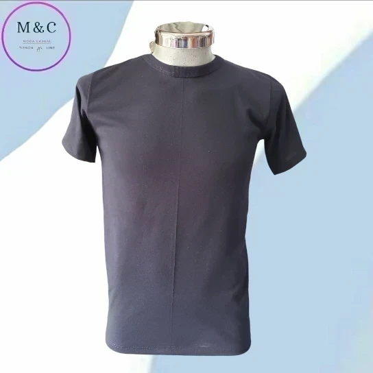 Playera lisa G algodon manga corta 3