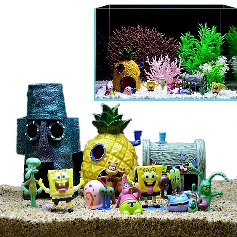 Adorno de Pvc Set de 8 Personajes Bob Esponja PVC-8 3