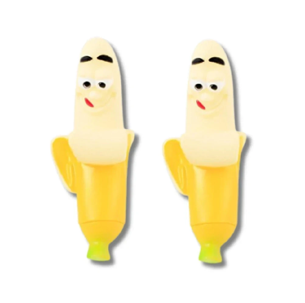 Juguete de goma banana pequeña