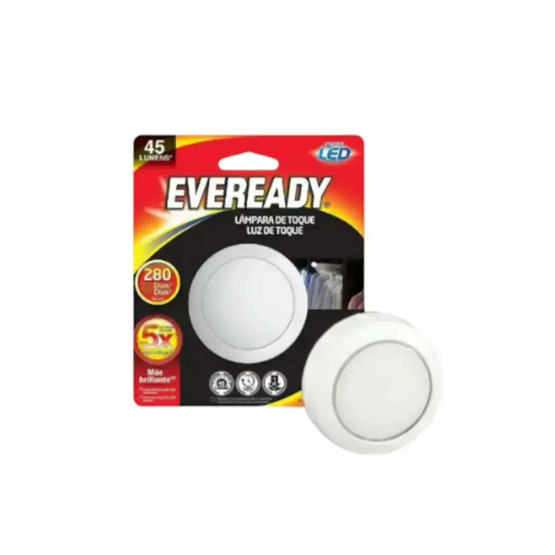 LÁMPARA DE TOQUE LED EVEREADY A PILAS