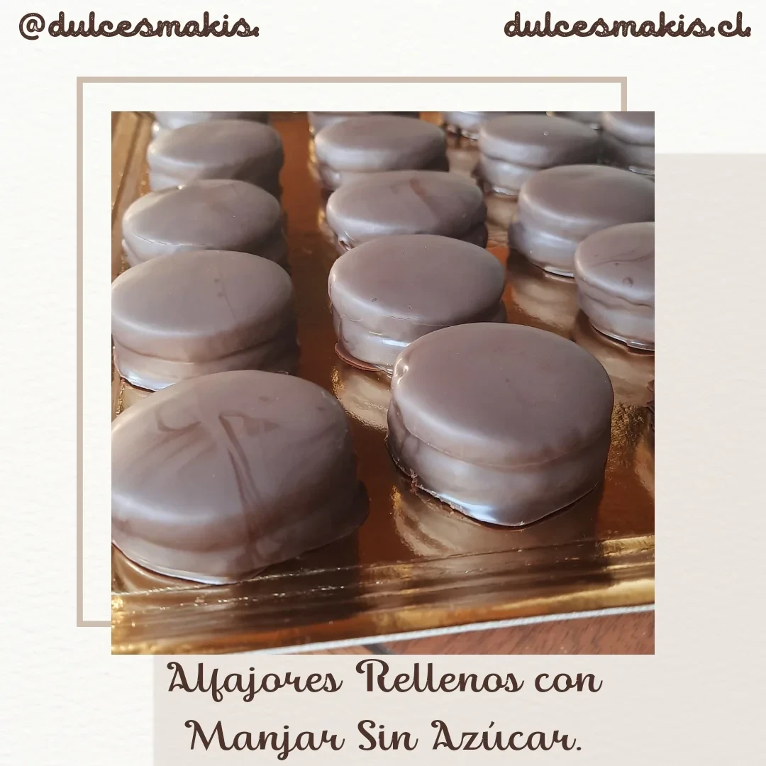 Alfajores Con Manjar Sin Azúcar Pequeños.