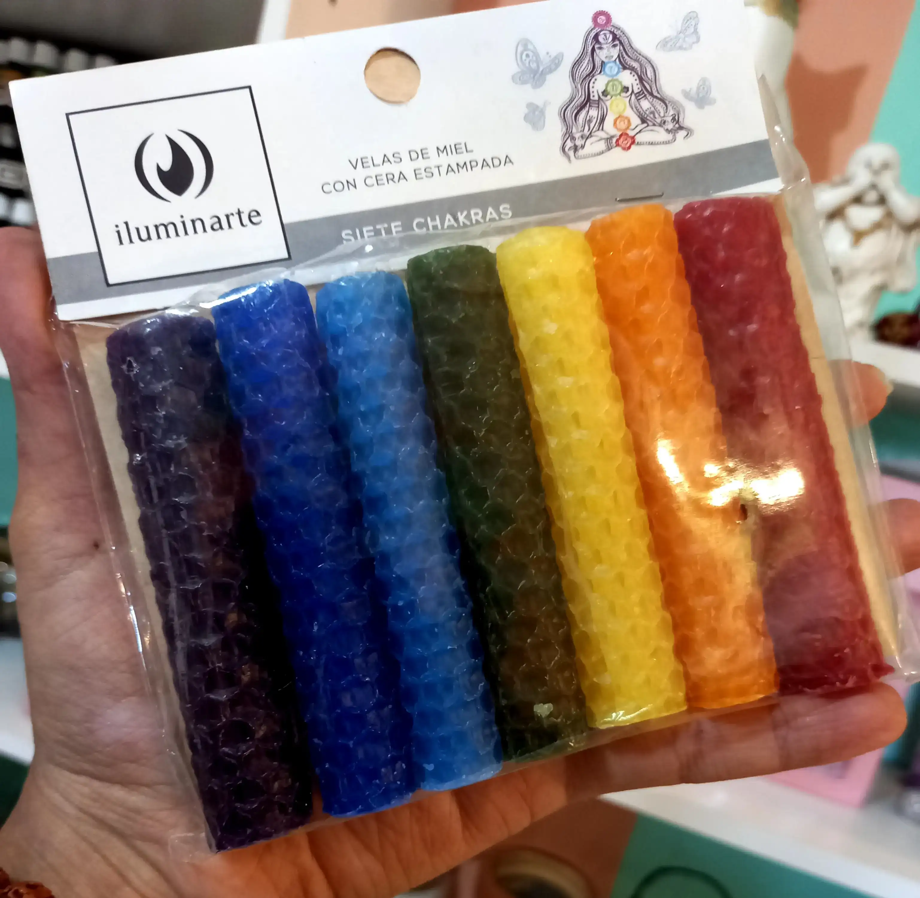 Velas x7 chakras de miel