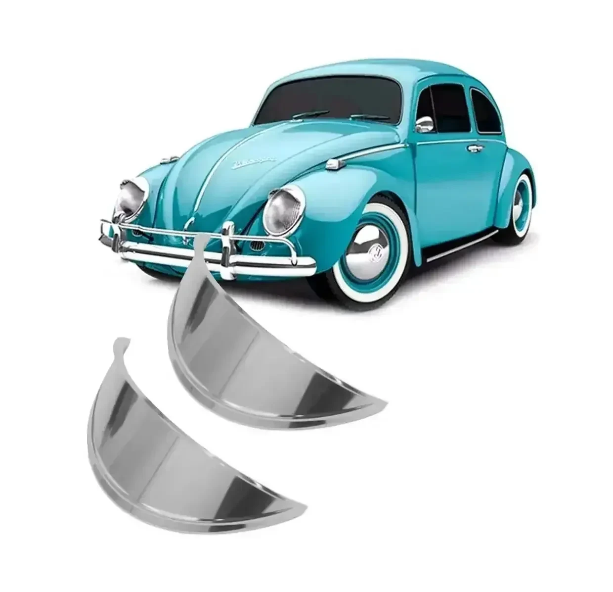 Par pestaña de farol Vw Fusca / Kombi 186950