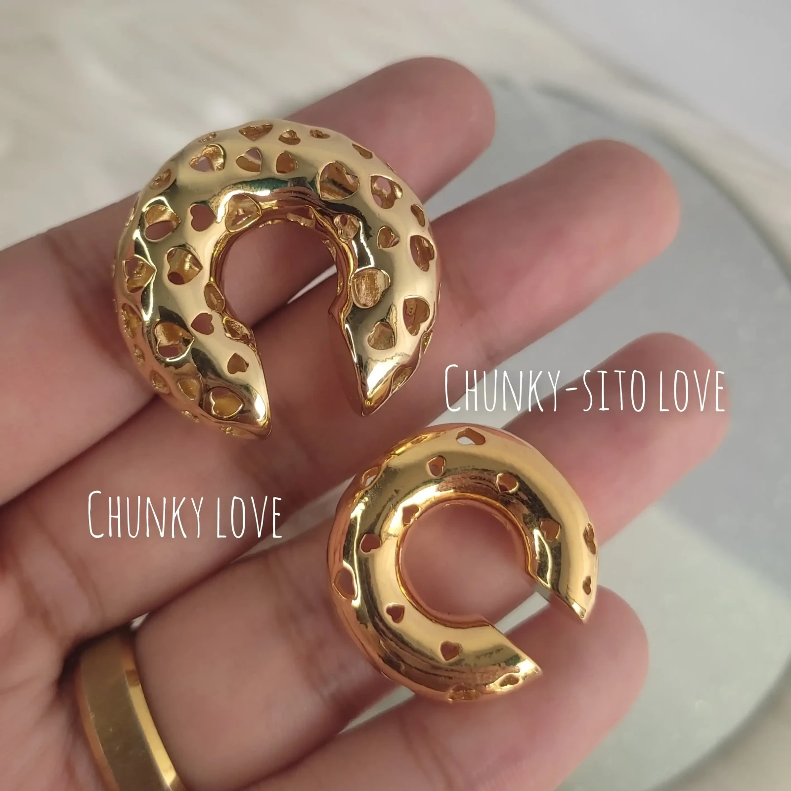 EARCUFF CHUNKY-SITO LOVE 2