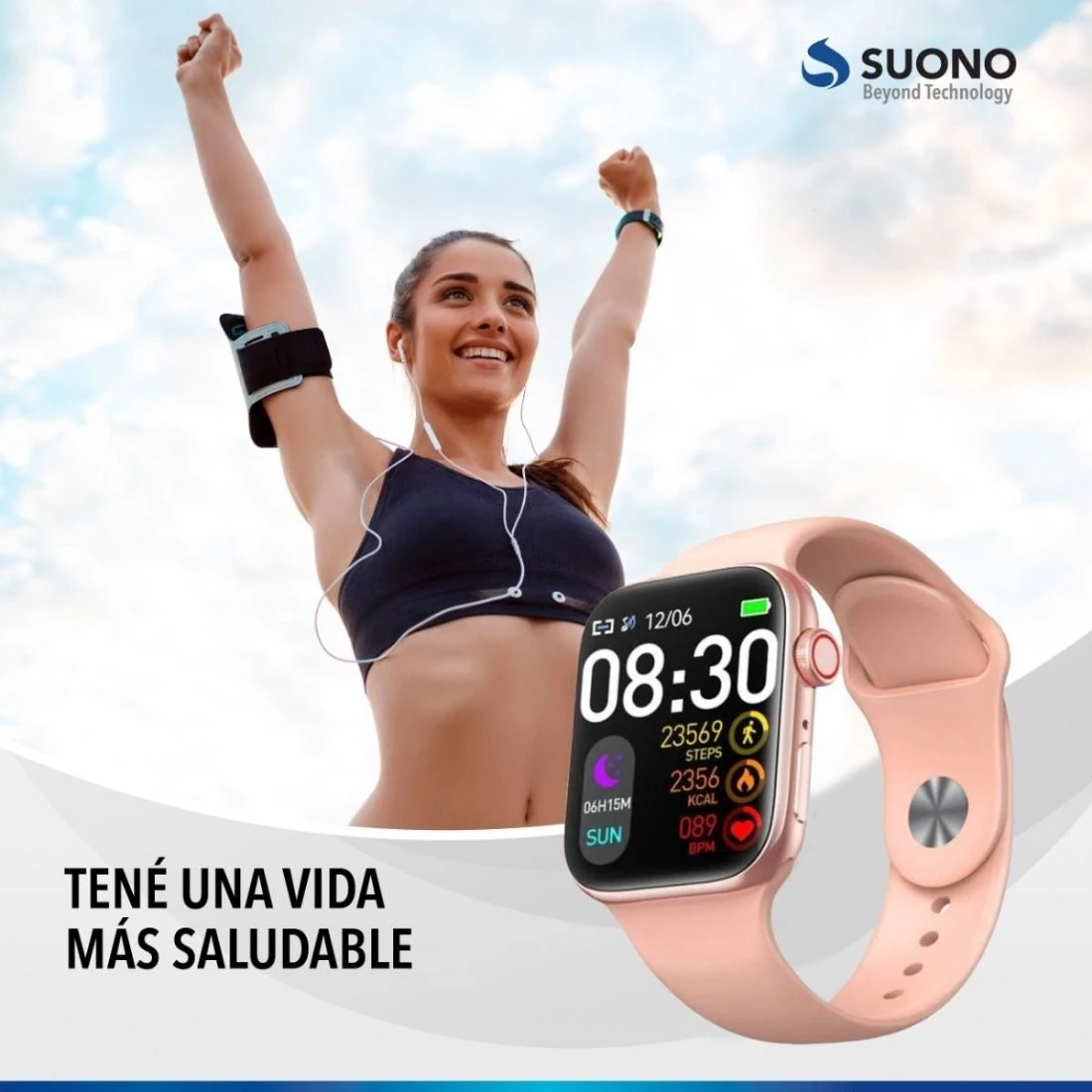 SMART WATCH SUONO SUO082 ROSA