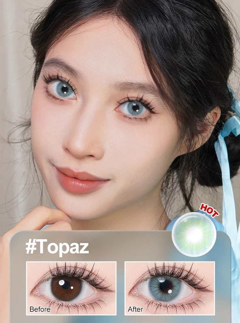 Lentes de contacto - Referencia: QUEEN / TOPAZ - Sin Bordes 