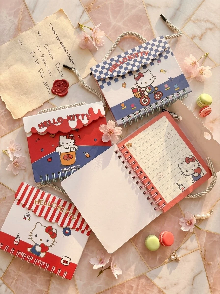 SET DE 4 mini libretas-bolso hello kitty
