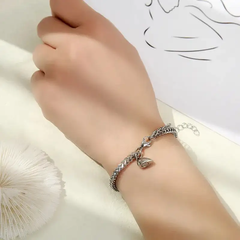 Duo pulseras corazon 3