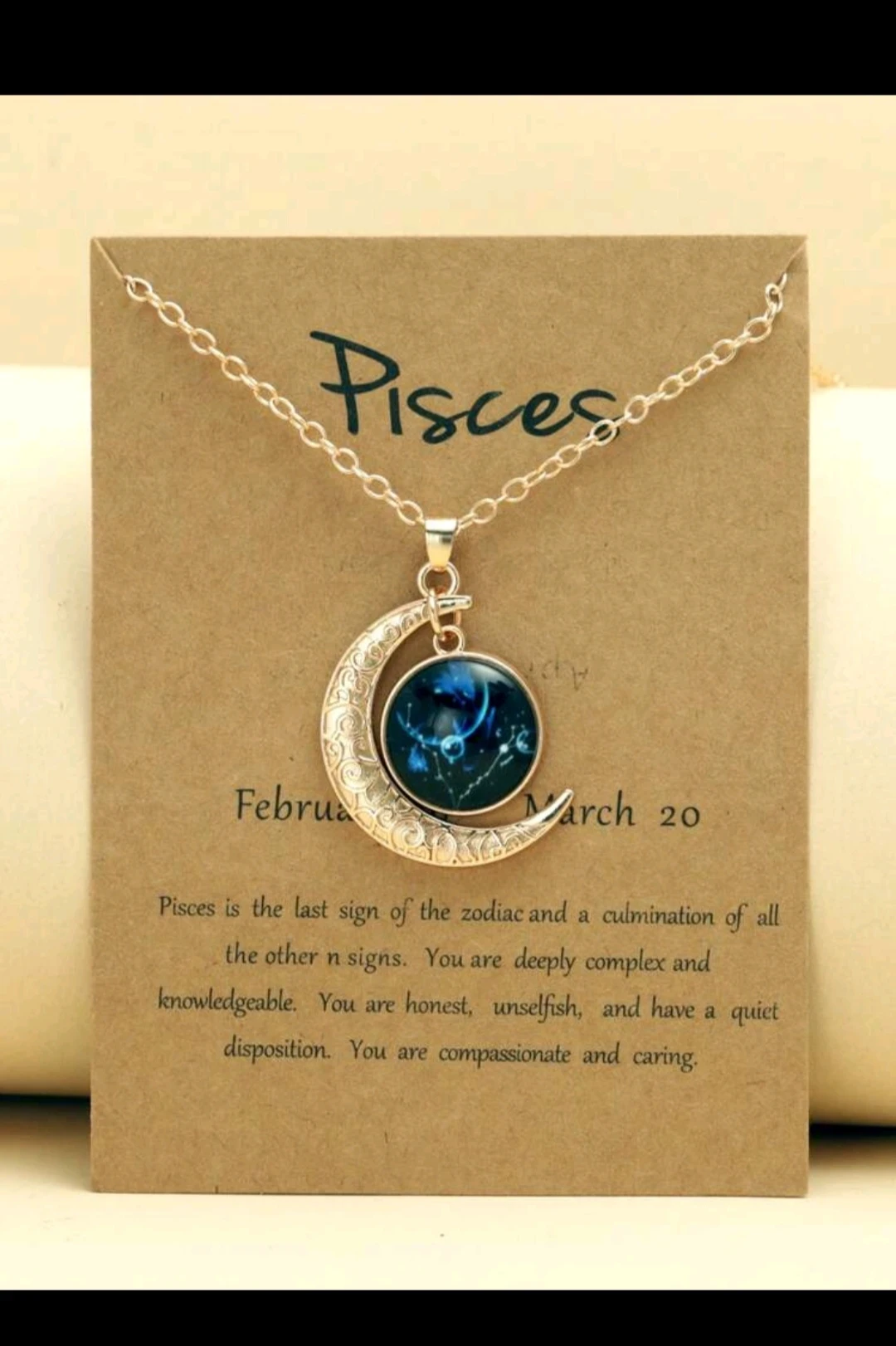 Collar signos zodiacales/ Tarjeta dedicatoria 4