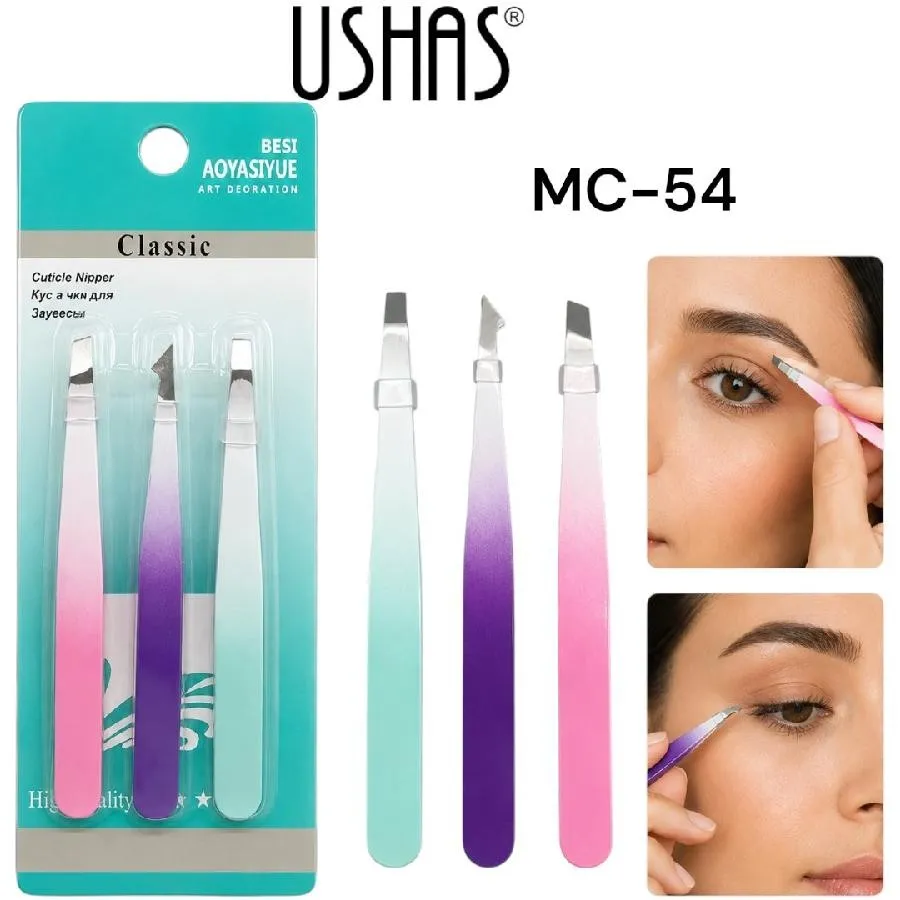 set x3 de pinzas para cejas y pestañas classic 