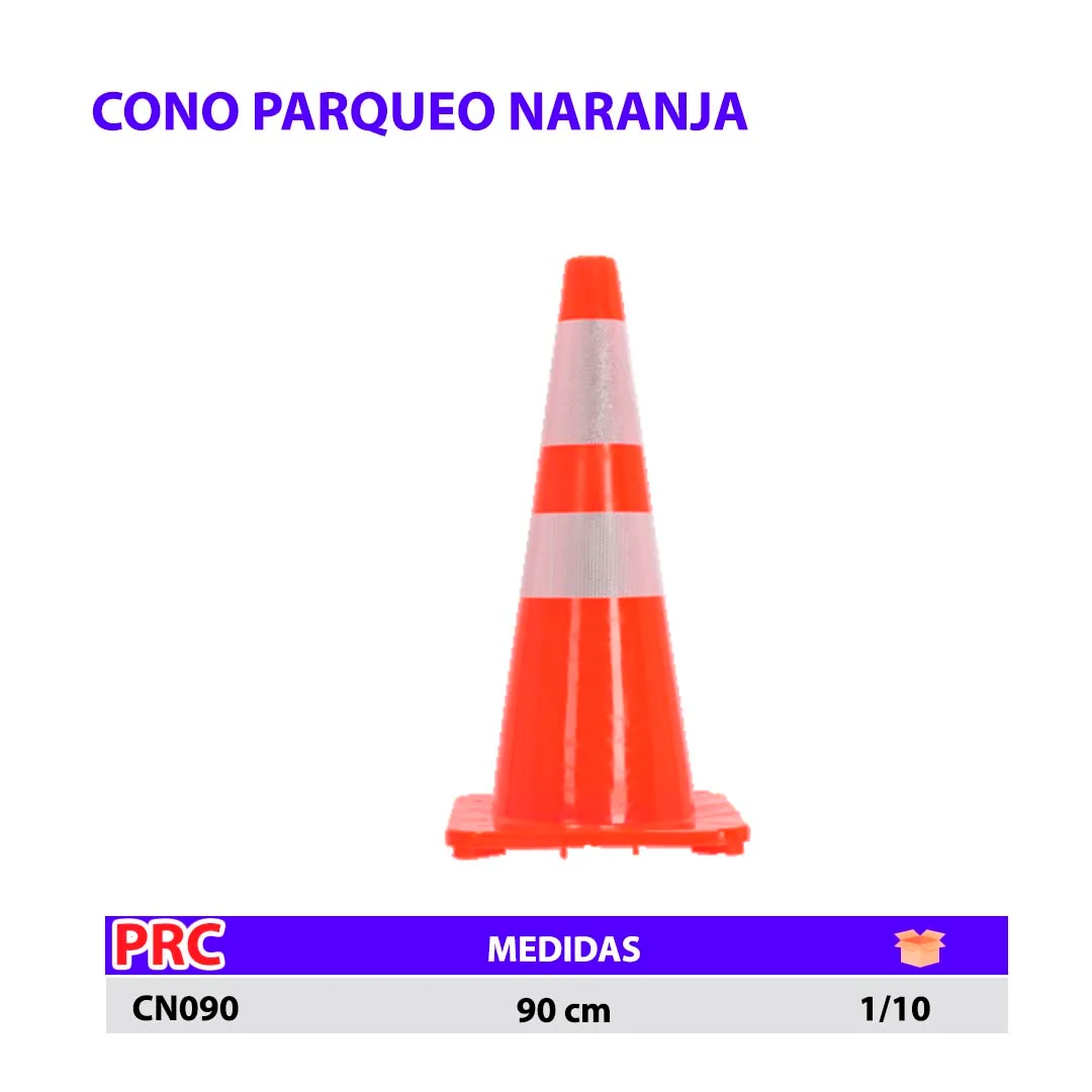 CONO PARQUEO NARANJA 90 cm