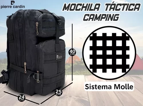 MOCHILA TÀCTICA CAMPING MILITAR PIERRE CARDIN  2