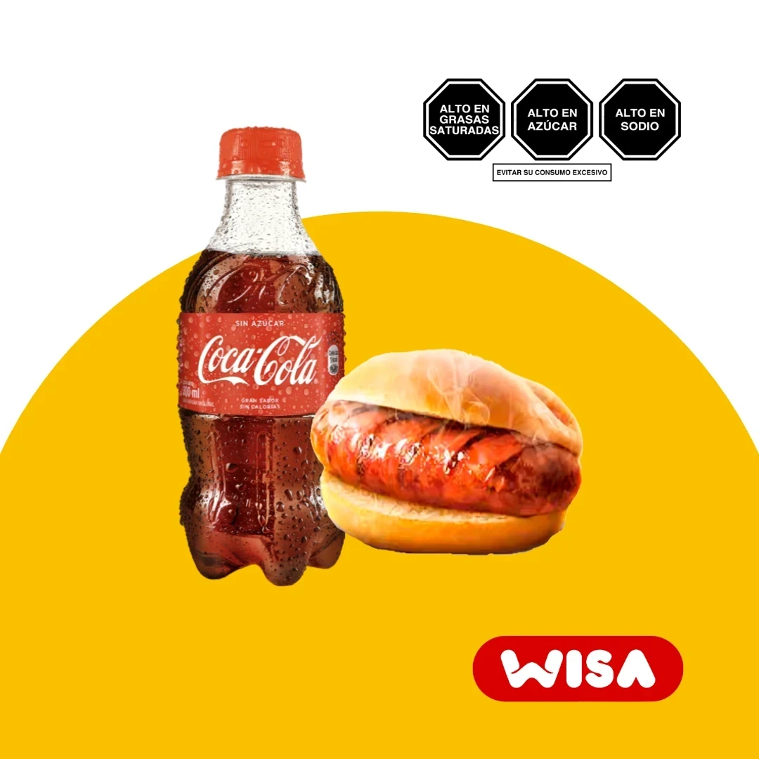 Choripan + Coca cola 300 ML
