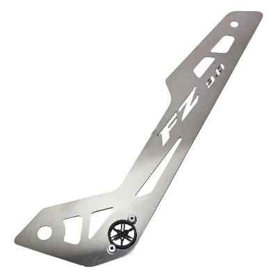 FZ 3.0 Lujo protector de cadena acero cromado logo 3d negro ML