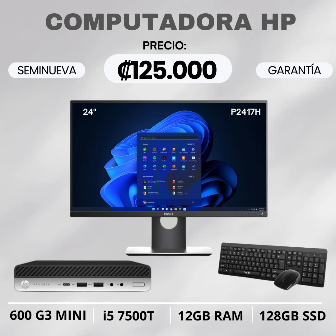 COMPUTADORA HP 600 G3 MINI