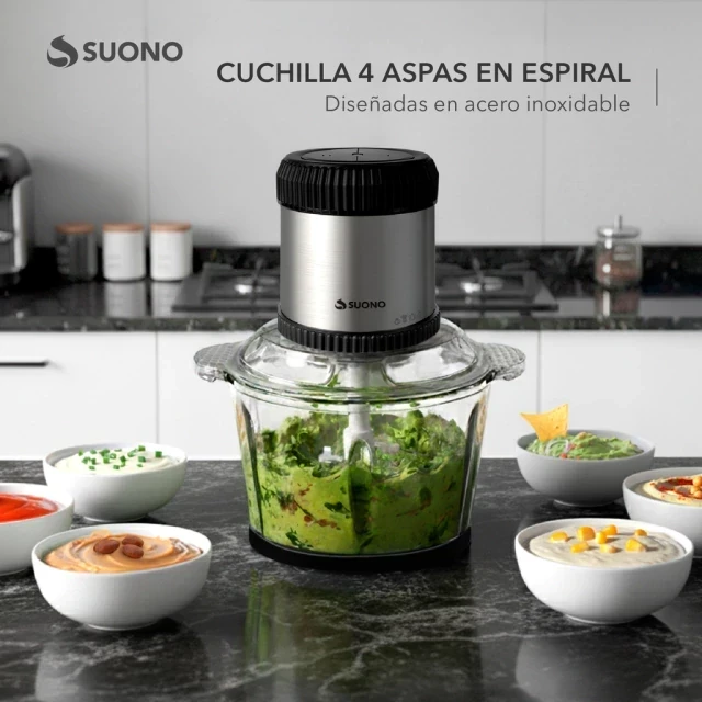 Picadora Procesadora de Alimentos 2L 3