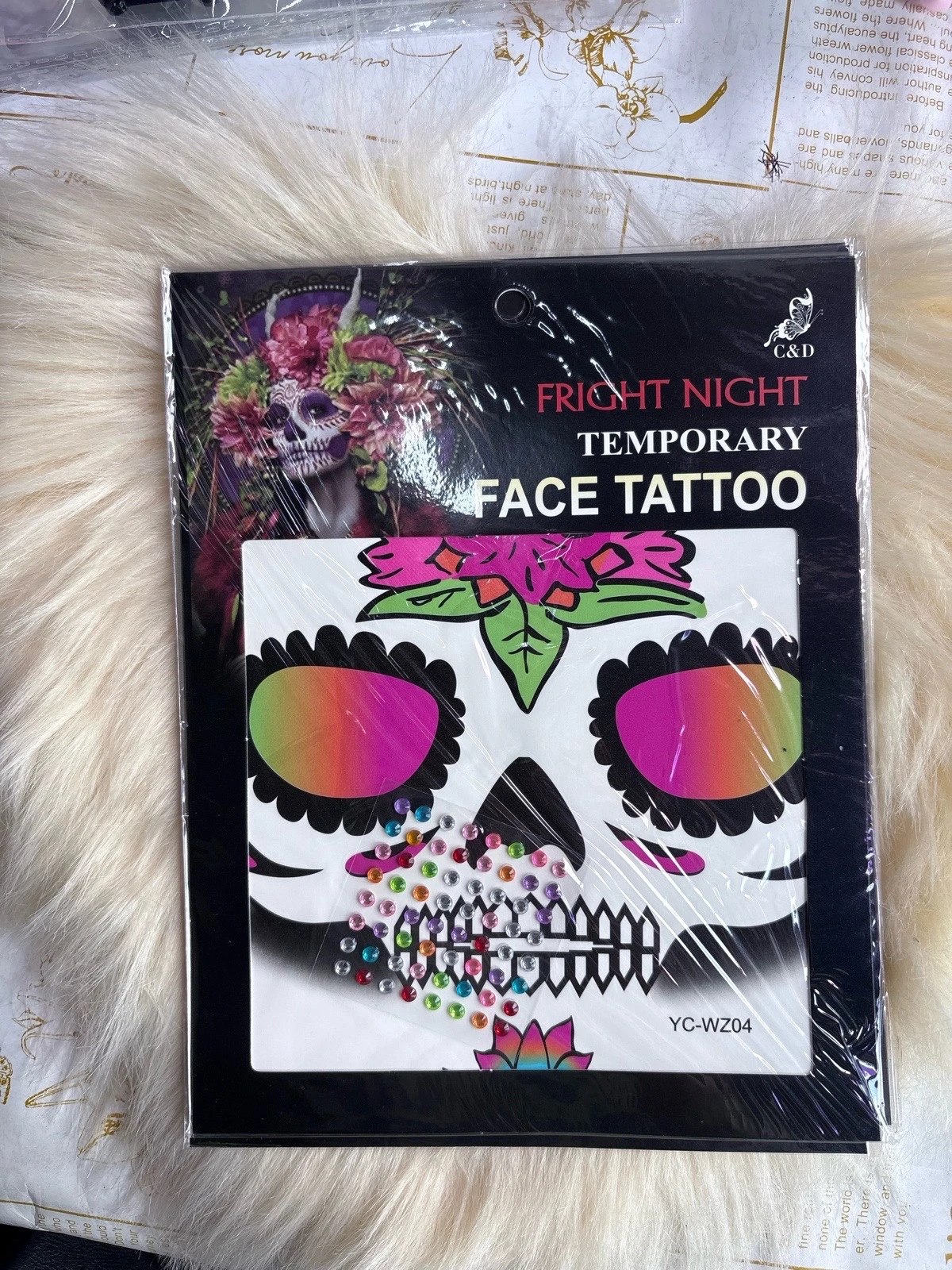 12 TATUAJES TEMPORALES CON PEDRIERIA 6