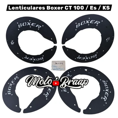 Boxer ct 100 / Es / Ks / Lenticulares aros rines en acero gris con negro ML
