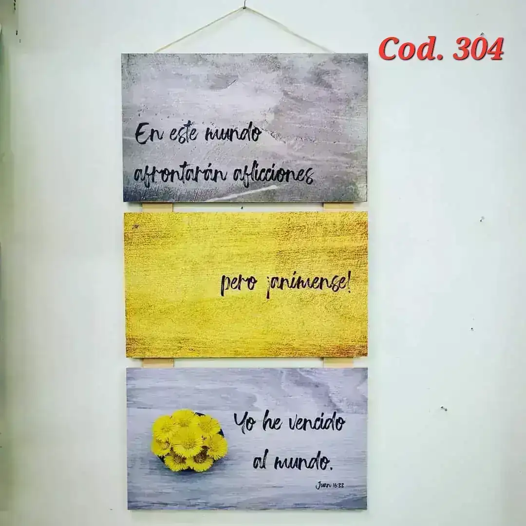 Cuadro vertical x 3. Cód. 304
