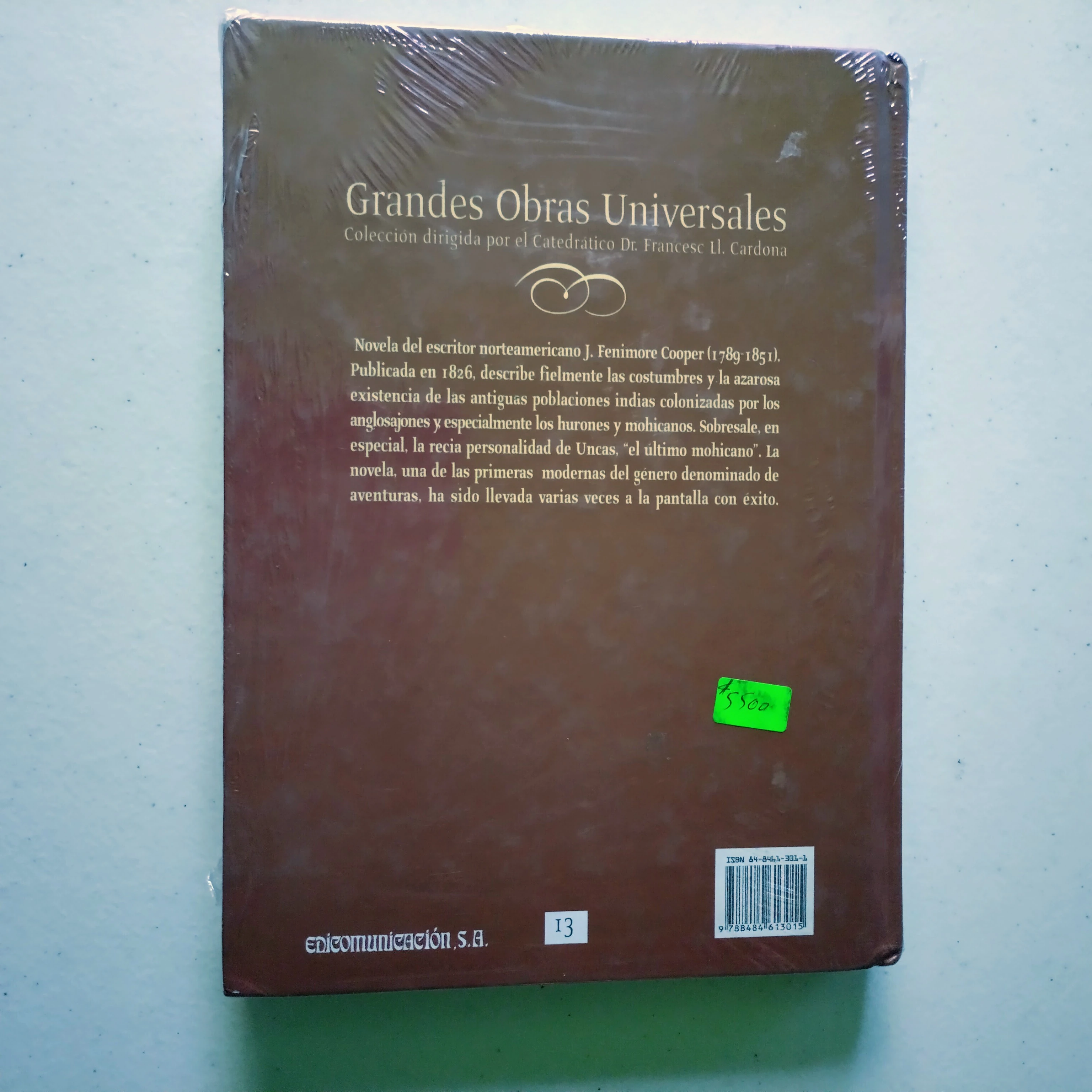 El último Mohicano, Fenimore Cooper, nuevo  2