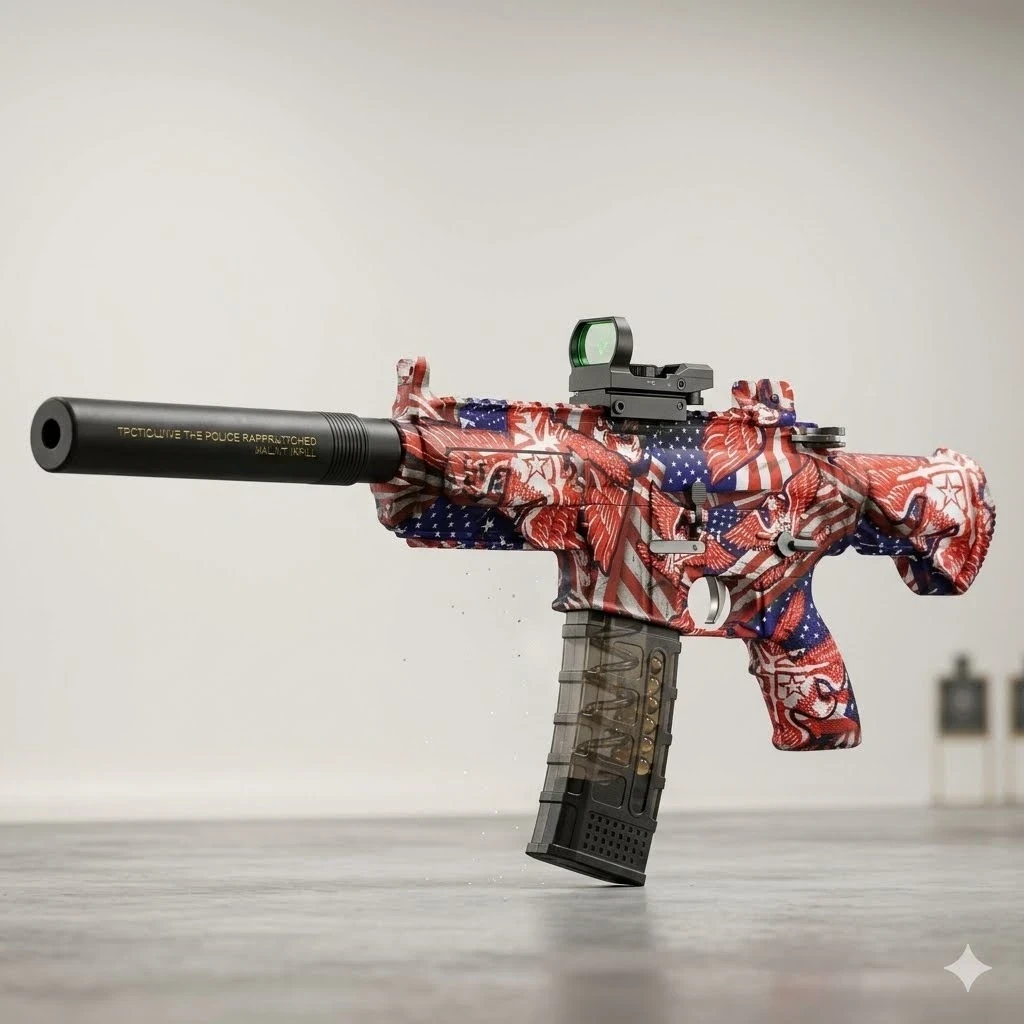 ARMA DE JUGUETE PISTOLA CON BALINES DE HIDROGEL 3