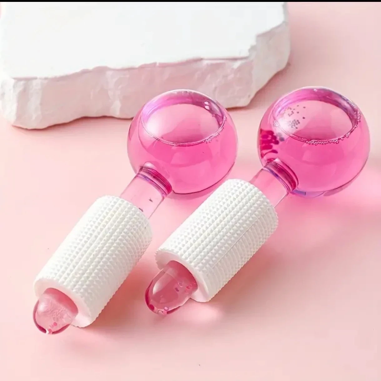 ✨ Esferas de Cristal para Masajes Faciales (Set x2) ✨ ☺️❤️