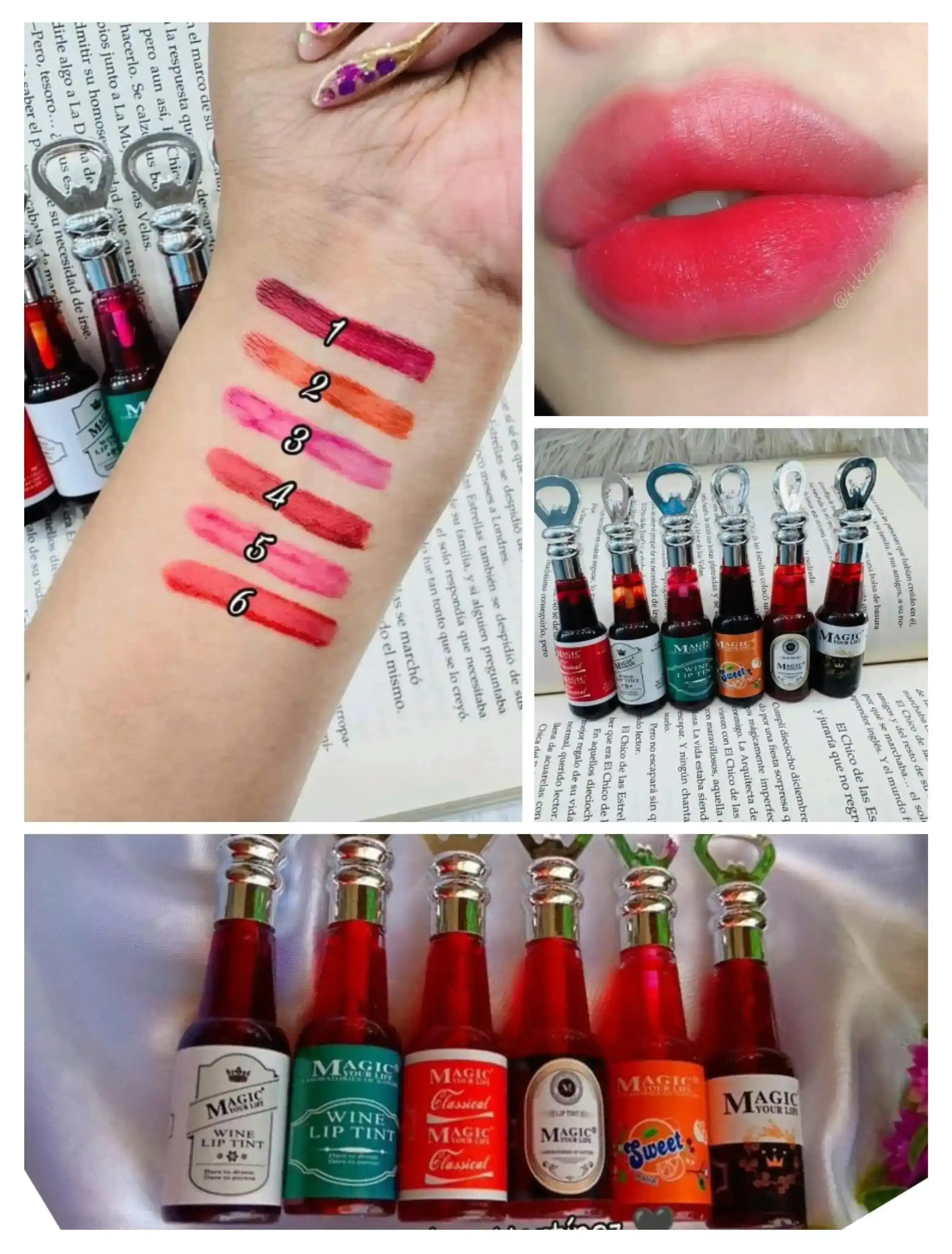 Tinta botellas de vino 