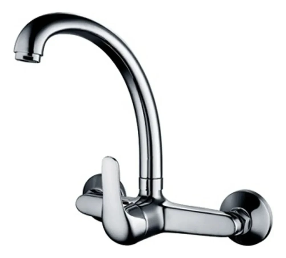  Canilla Monocomando Pared Cocina Cromado
