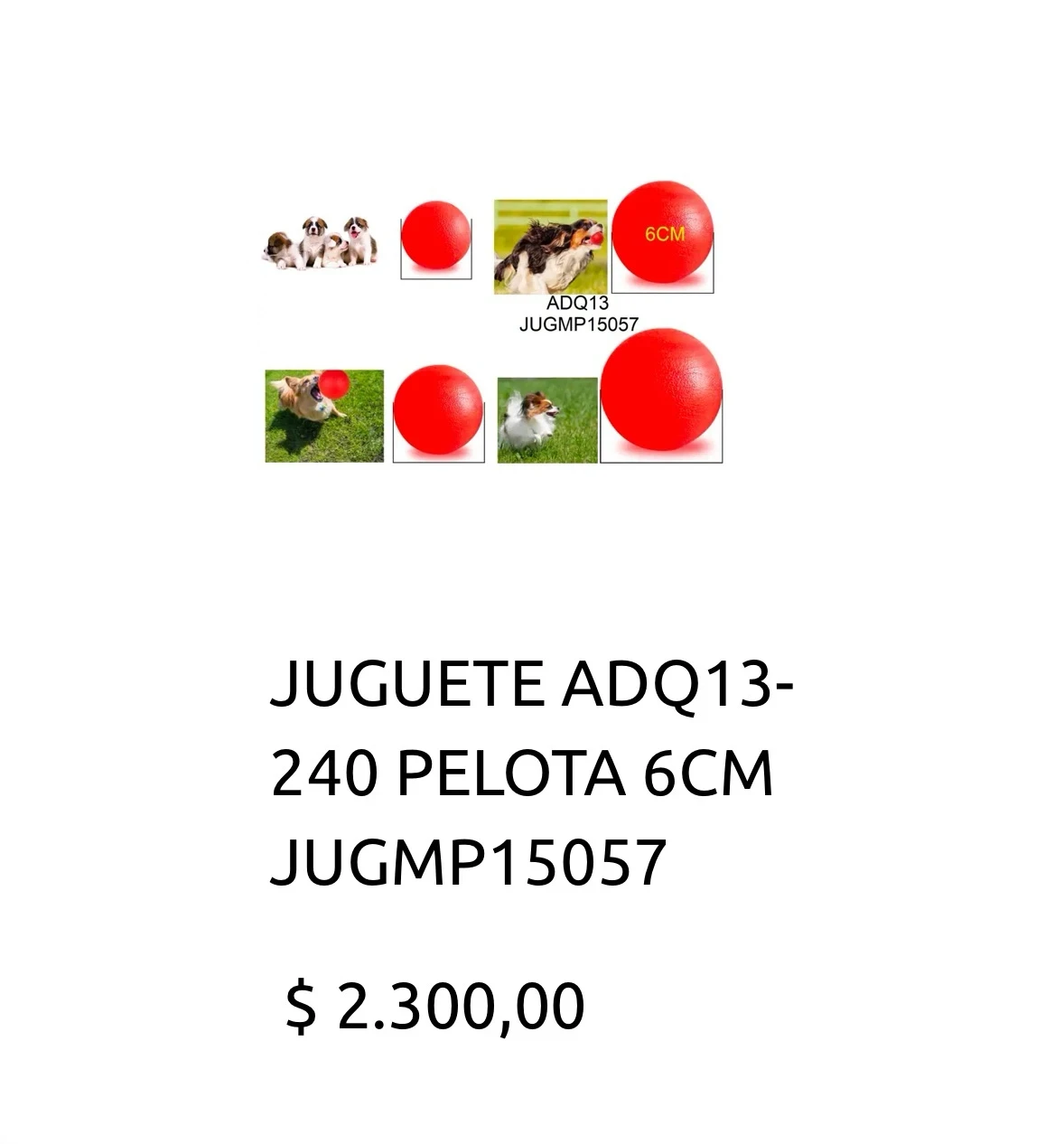 Pelota dura Goma Mediana