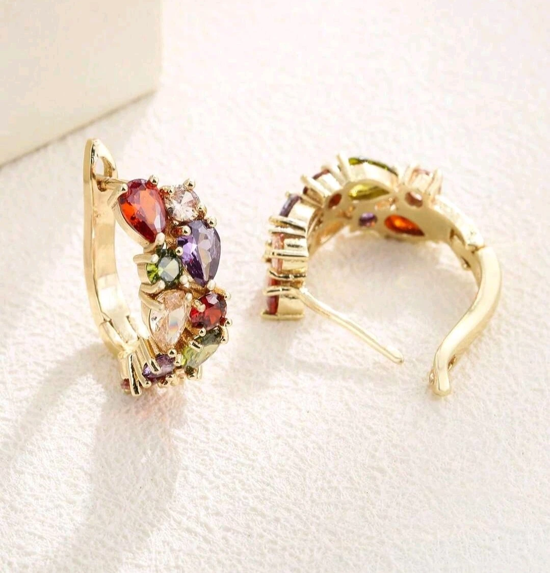 Argolla de Zirconia con enchape de oro 2