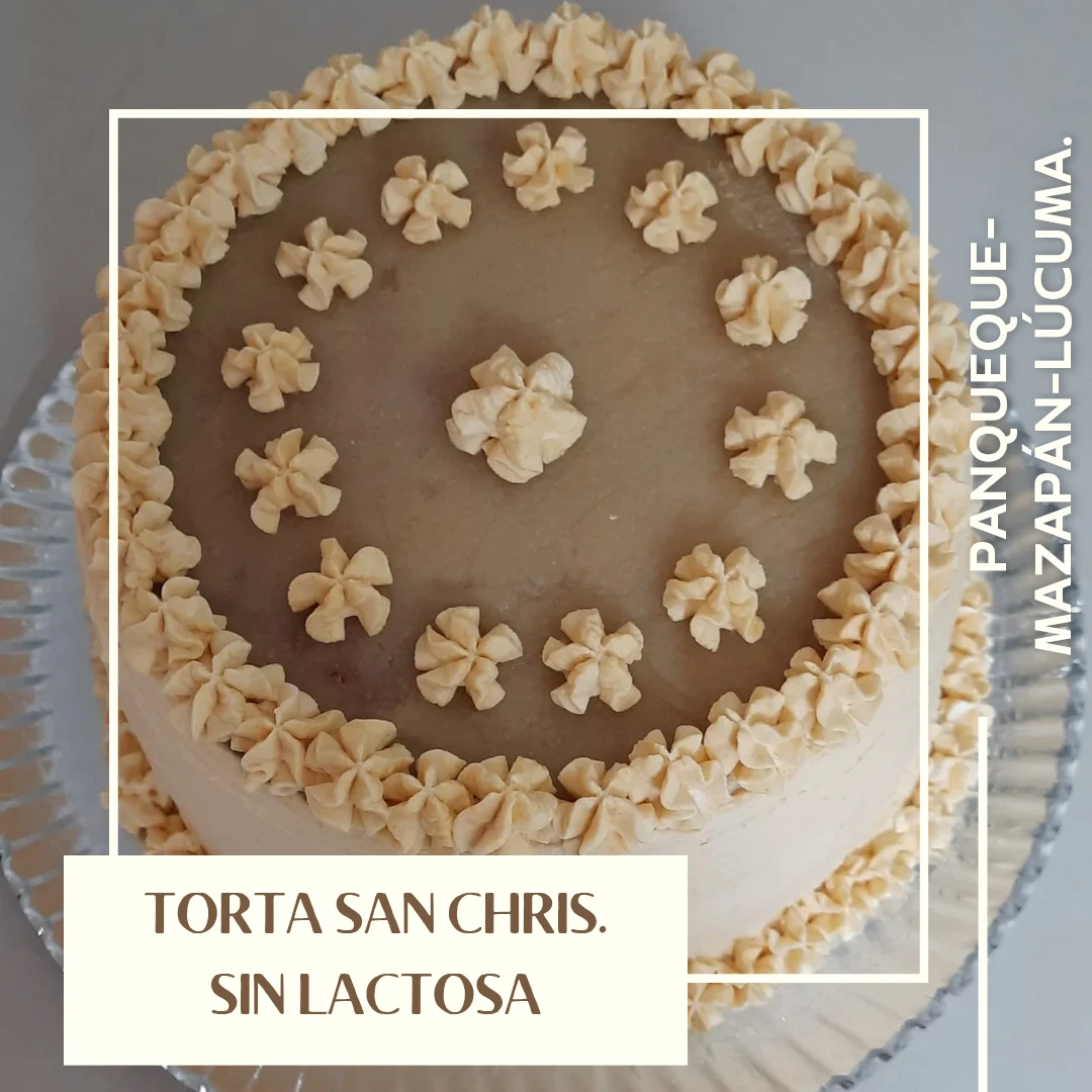 Torta San Chris Sin Lactosa. 30 Personas.