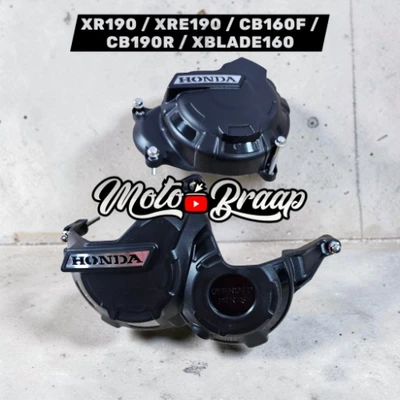 XR 190 PROTECTOR DE MOTOR NEGRO ( XRE 190 / CB 160 F / CB 190 R / XBLADE 160 )