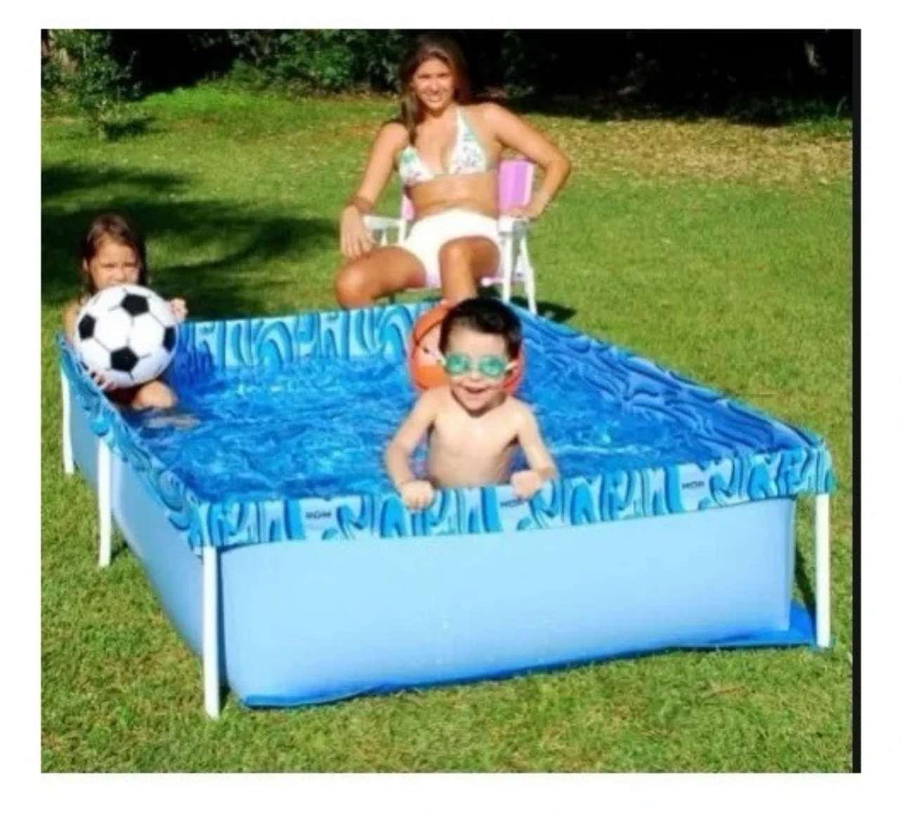 PILETA LONA CAÑO INFANTIL NIÑOS MOR 400L 2