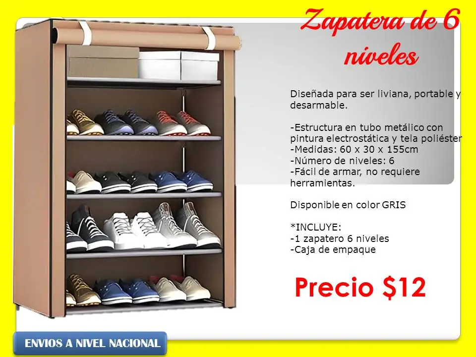 Zapatera de seis niveles 4