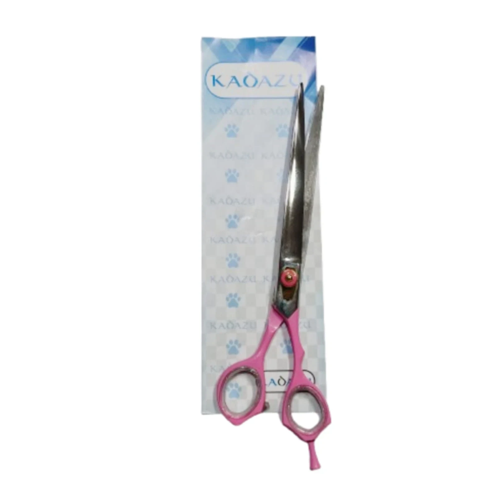 Tijera Recta 8" Dedal Rosa Filo Navaja Acero 420 Kadazu 