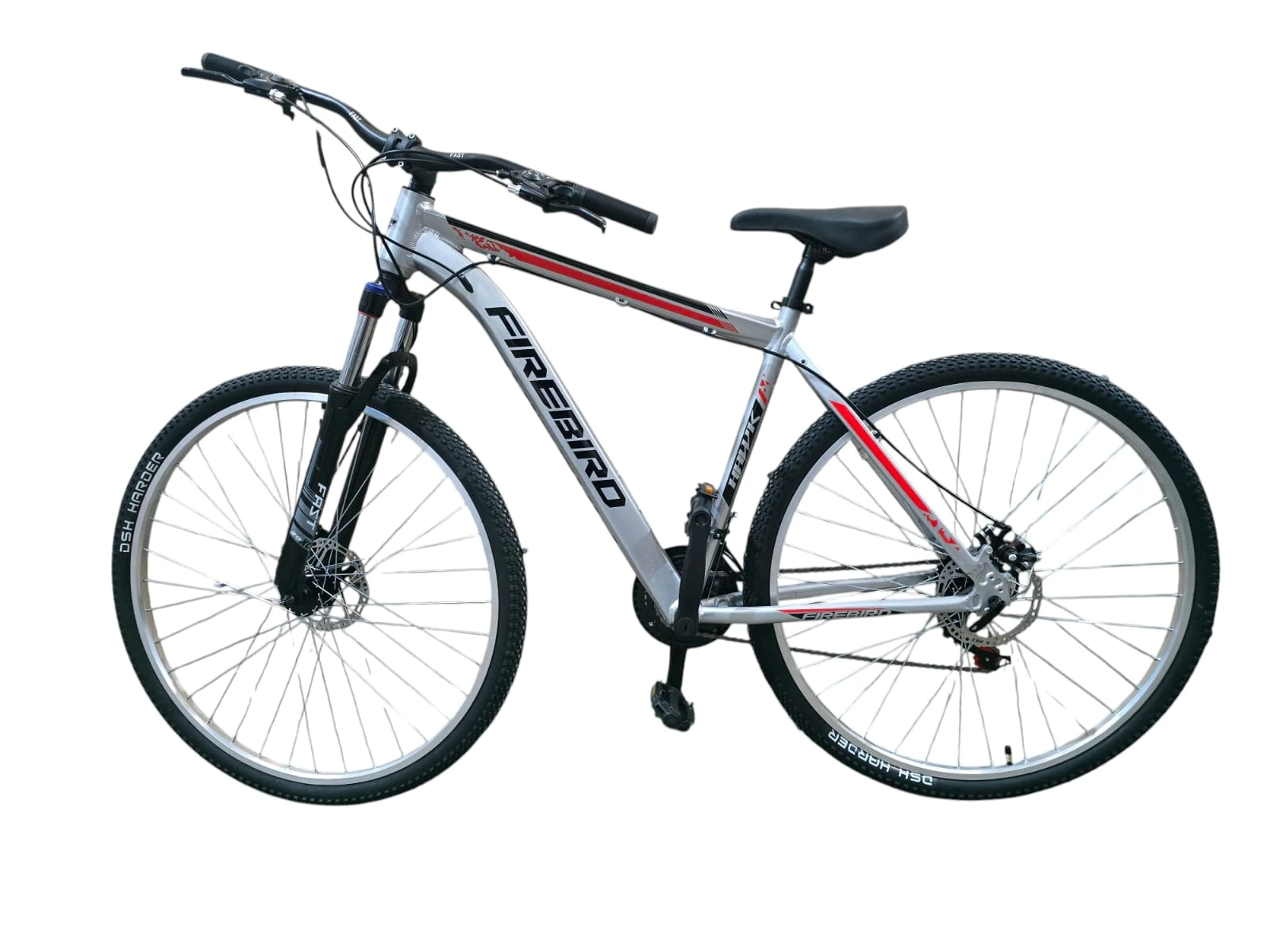 BICICLETA FIREBIRD GRIS/NEGRO ROD 29 TALLE 20 L 21 CAMBIOS CUADRO ALUMINIO HAWK