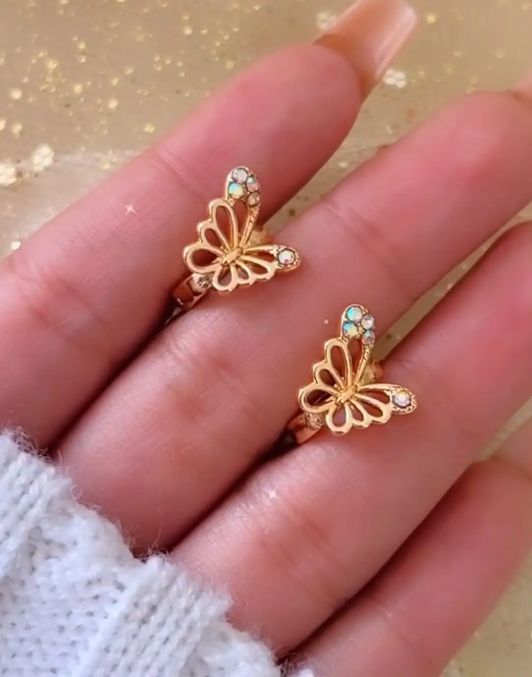 Aretes mariposa