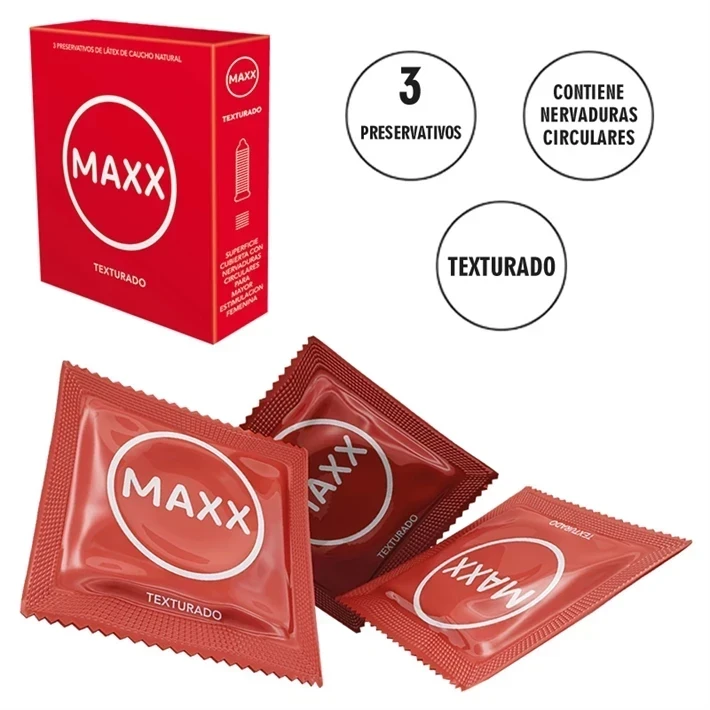 PRESERVATIVOS TEXTURADO MAXX x3 UN