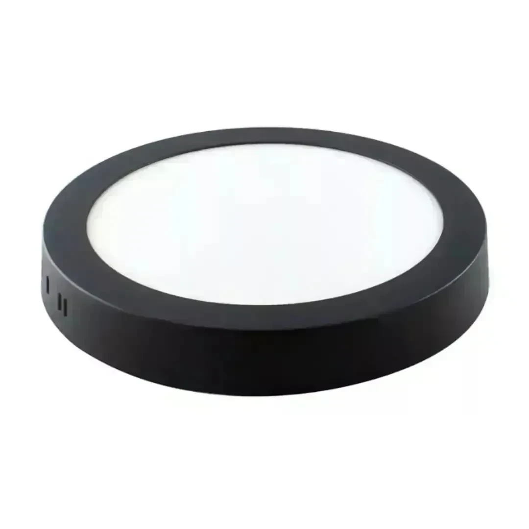 PANEL LED NEGRO SOBREPUESTO REDONDO 2