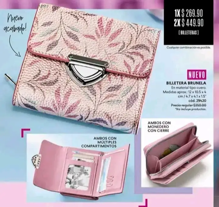 Billetera brunela de Cyzone 