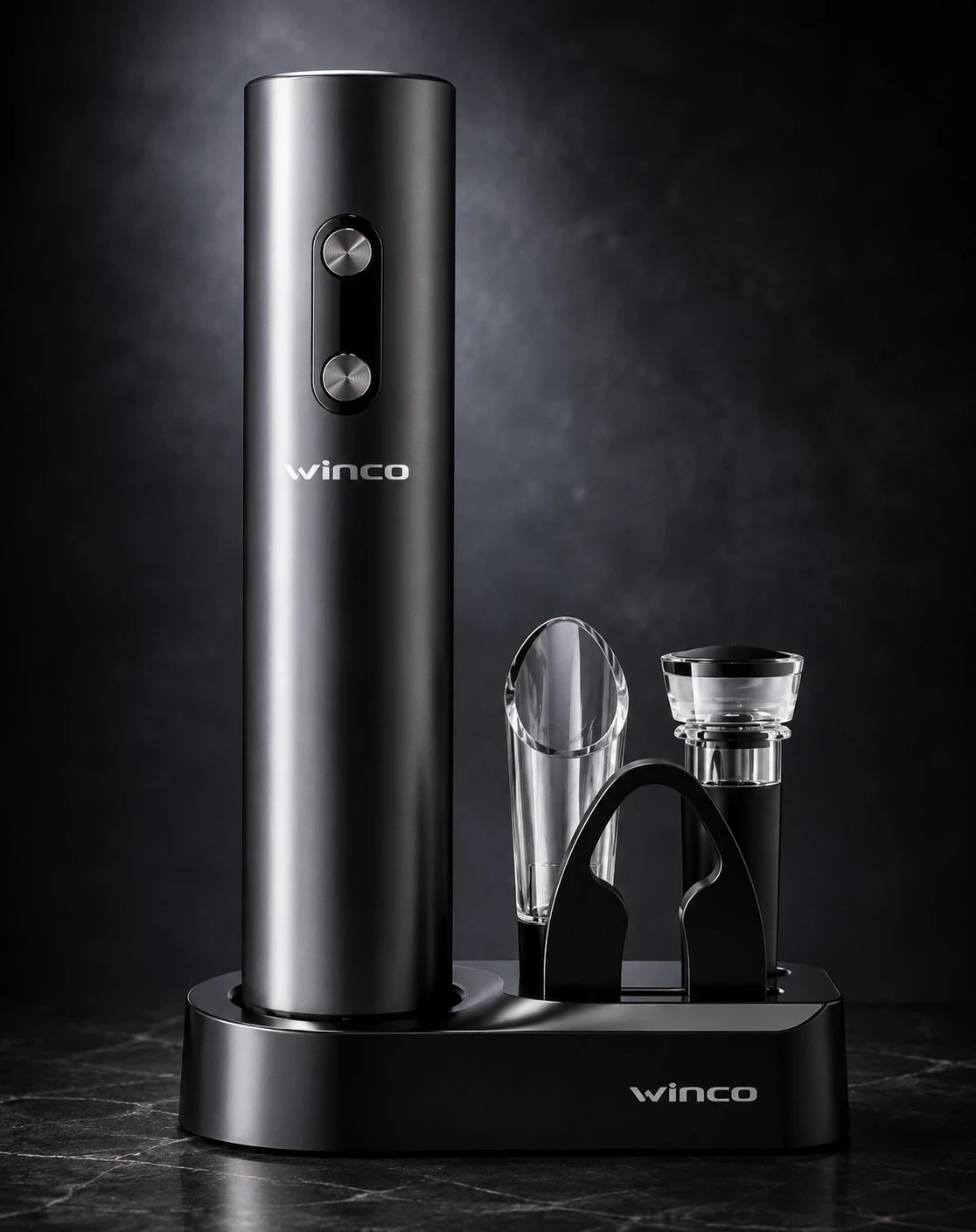 SET DESTAPADOR DE VINO ELECTRICO WINCO 